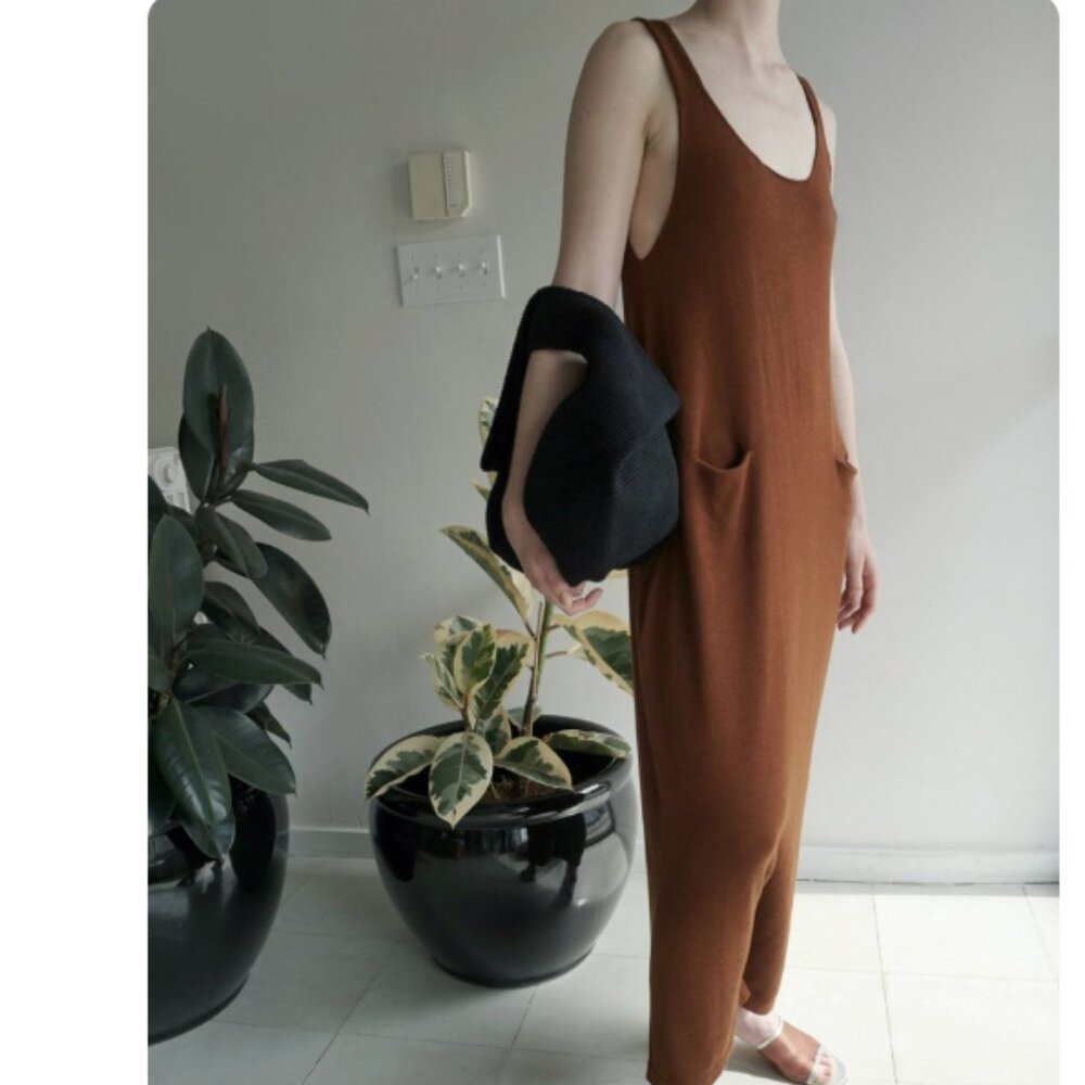Lauren Manoogian Playa Suit in terra Small Jumpsuite